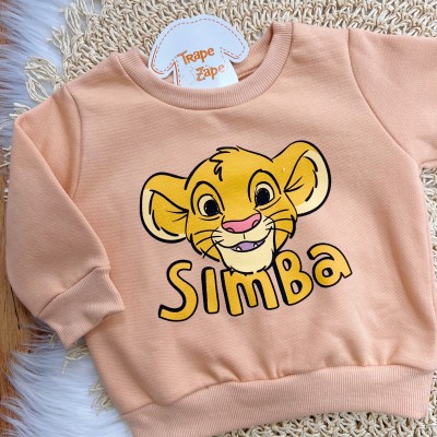  Conj. Casaco e Calça de Moletom Simba - Laranja